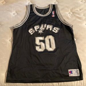 Vintage Champion Spurs David Robinson Jersey Sz48